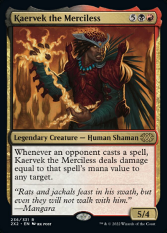 Kaervek the Merciless [Double Masters 2022] - Destination Retro