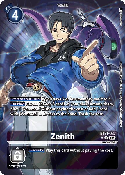 Zenith [BT21-087] (Alternate Art) [World Convergence] - Destination Retro