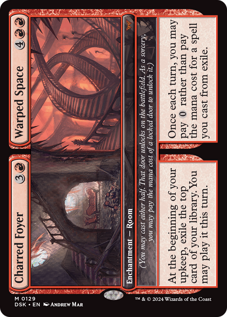 Charred Foyer // Warped Space [Duskmourn: House of Horror] - Destination Retro