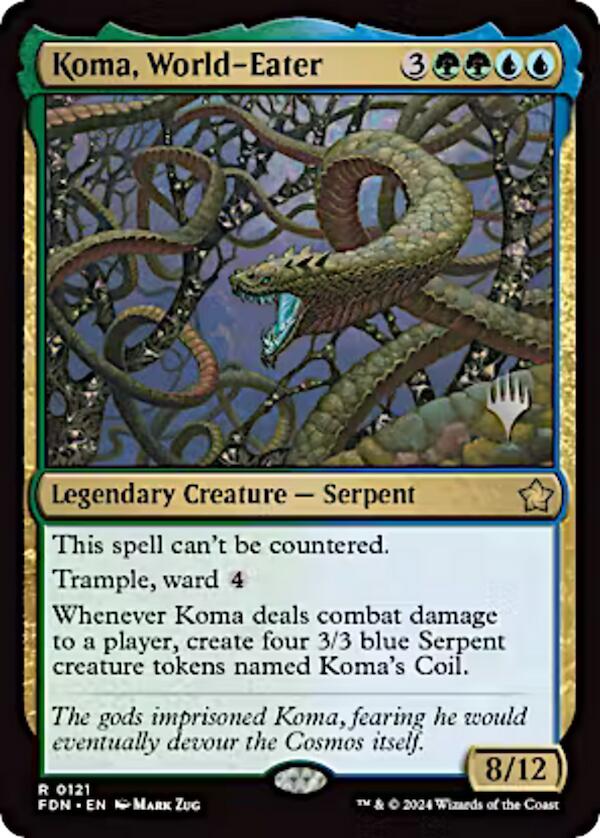 Koma, World-Eater (Promo Pack) [Aetherdrift Promos] - Destination Retro