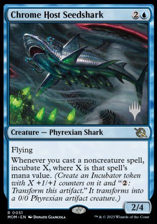 Chrome Host Seedshark (Promo Pack) [March of the Machine Promos] - Destination Retro