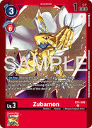 Zubamon [BT3-008] (Limited Card Pack -Billion Bullet-) [Limited Card Pack -Billion Bullet-] - Destination Retro
