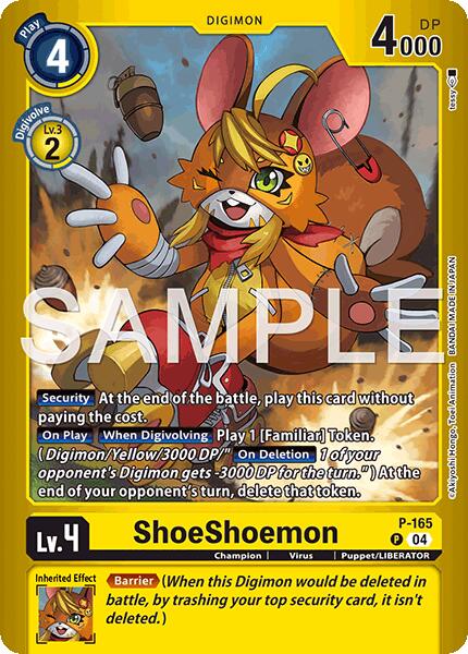 ShoeShoemon [P-165] (Limited Card Pack -Billion Bullet-) [Limited Card Pack -Billion Bullet-] - Destination Retro