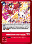 Vermillion Memory Boost! [LM-045] (Limited Card Pack -Billion Bullet-) [Limited Card Pack -Billion Bullet-] - Destination Retro