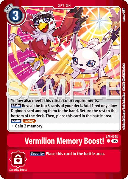 Vermillion Memory Boost! [LM-045] (Limited Card Pack -Billion Bullet-) [Limited Card Pack -Billion Bullet-] - Destination Retro