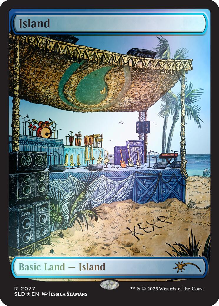 Island (2077) (Rainbow Foil) [Secret Lair Drop Series] - Destination Retro