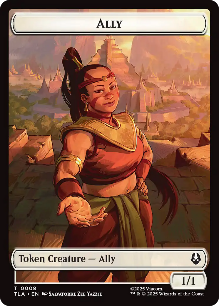 Ally (0008) // Soldier (0002) Double-Sided Token [Avatar: The Last Airbender Tokens] - Destination Retro