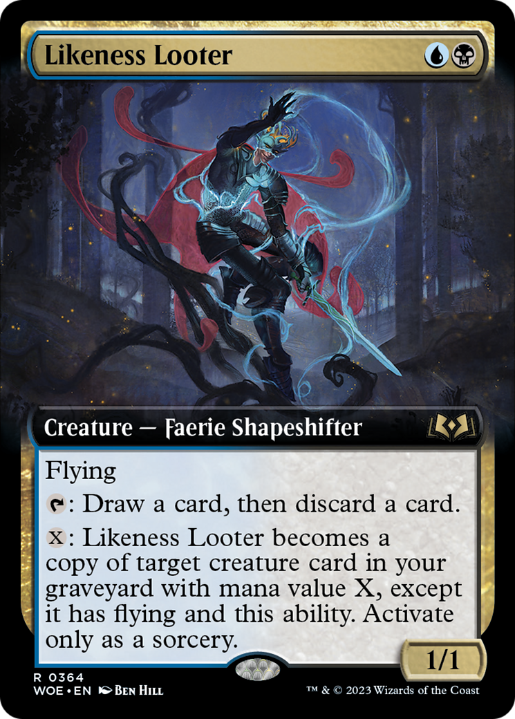 Likeness Looter (Extended Art) [Wilds of Eldraine] - Destination Retro