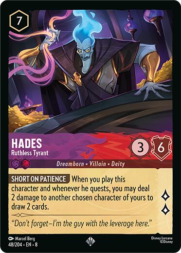 Hades - Ruthless Tyrant (48/204) [Reign of Jafar] - Destination Retro