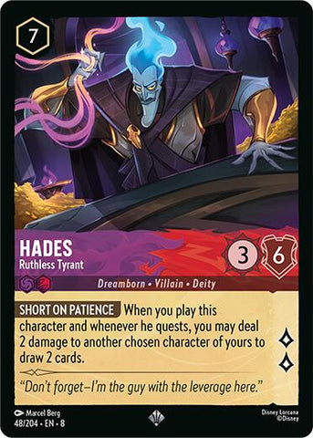 Hades - Ruthless Tyrant (48/204) [Reign of Jafar] - Destination Retro