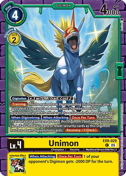 Unimon [EX9-029] [Versus Monsters] - Destination Retro