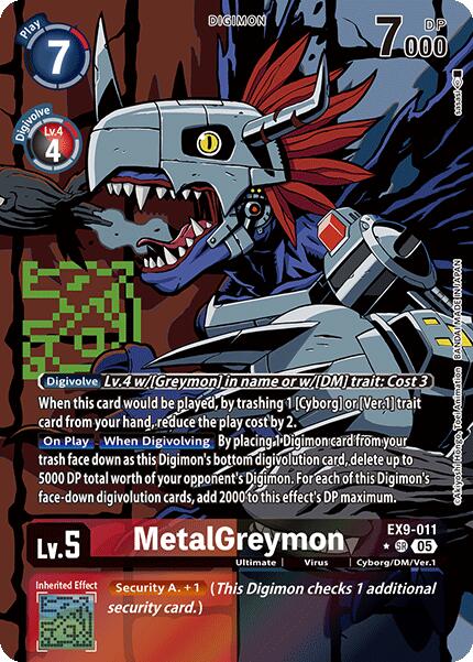 MetalGreymon [EX9-011] (Alternate Art) [Versus Monsters] - Destination Retro