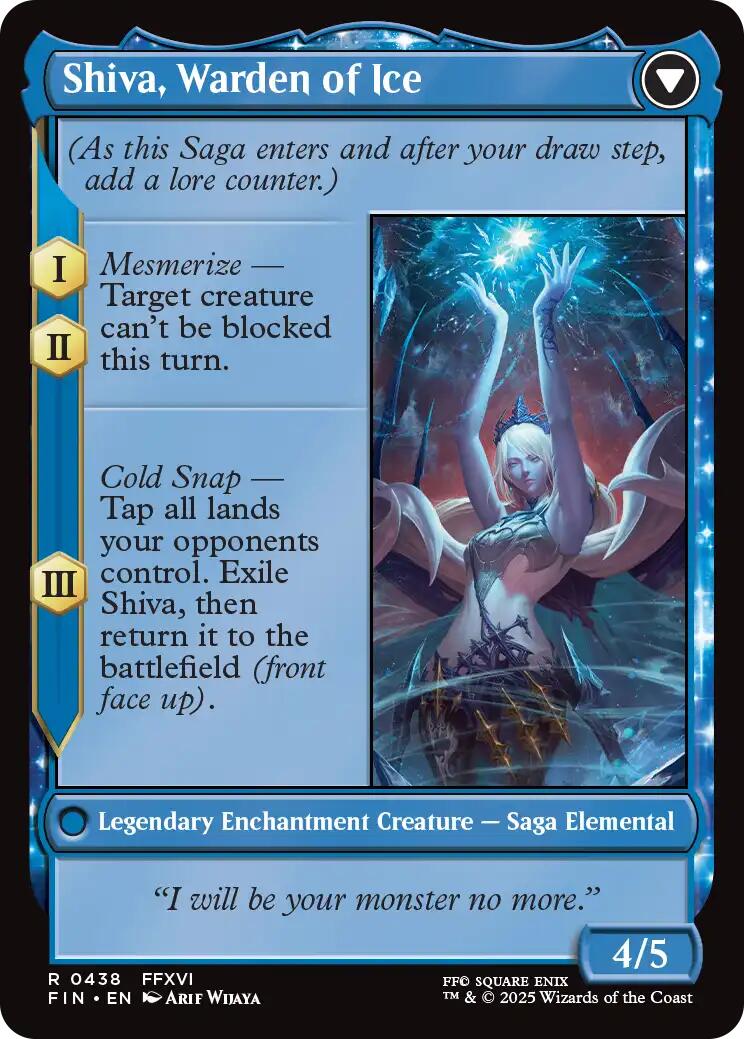 Jill, Shiva's Dominant // Shiva, Warden of Ice (Extended Art) [FINAL FANTASY] - Destination Retro