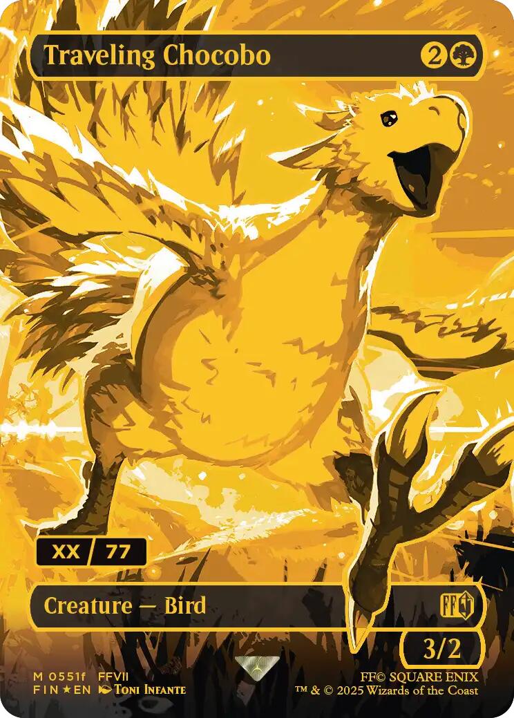 Traveling Chocobo (Borderless) (Serial Numbered) [FINAL FANTASY] - Destination Retro