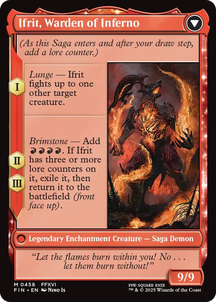 Clive, Ifrit's Dominant // Ifrit, Warden of Inferno (Extended Art) [FINAL FANTASY] - Destination Retro