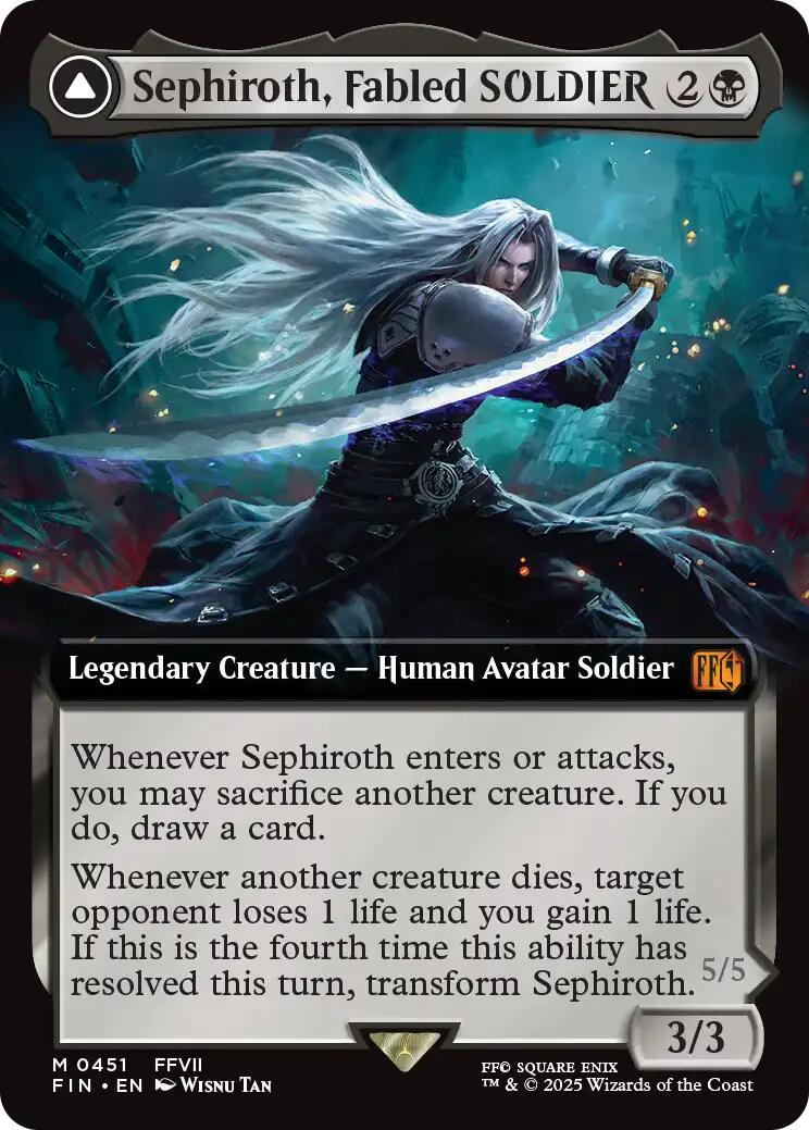 Sephiroth, Fabled SOLDIER // Sephiroth, One-Winged Angel (Extended Art) [FINAL FANTASY] - Destination Retro