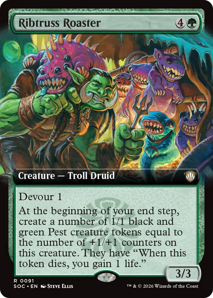 Ribtruss Roaster (Extended Art) [Secrets of Strixhaven Commander] - Destination Retro