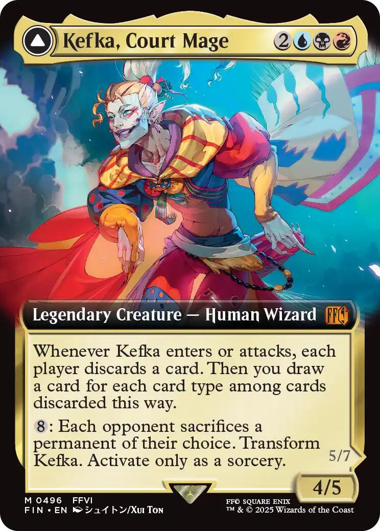 Kefka, Court Mage // Kefka, Ruler of Ruin (Extended Art) [FINAL FANTASY] - Destination Retro