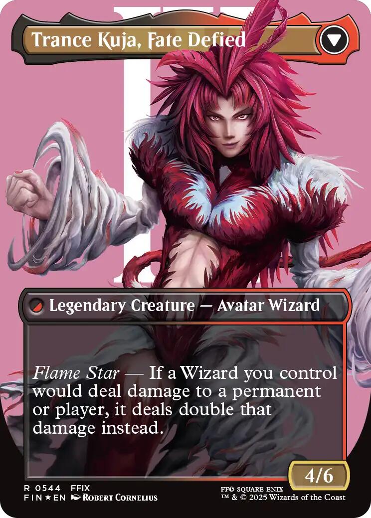 Kuja, Genome Sorcerer // Trance Kuja, Fate Defied (Borderless) (Surge Foil) [FINAL FANTASY] - Destination Retro