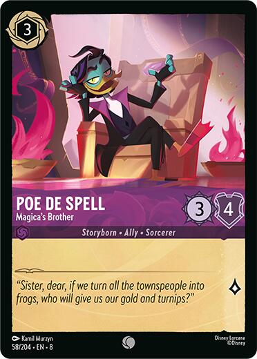 Poe De Spell - Magica's Brother (58/204) [Reign of Jafar] - Destination Retro