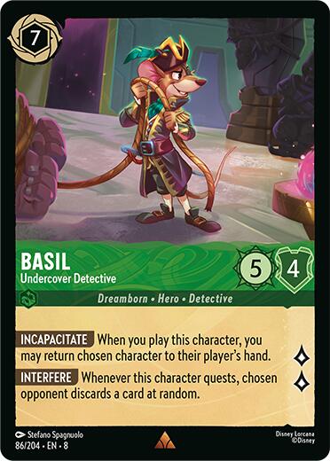 Basil - Undercover Detective (86/204) [Reign of Jafar] - Destination Retro
