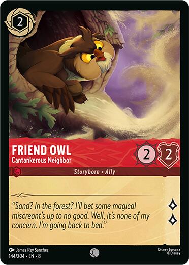 Friend Owl - Cantankerous Neighbor (144/204) [Reign of Jafar] - Destination Retro
