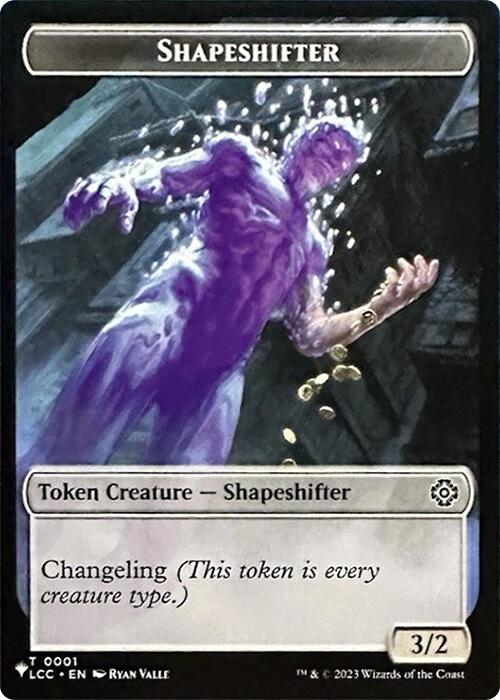 Shapeshifter // Cat Double-Sided Token [Secret Lair Drop Series] - Destination Retro