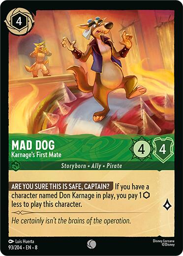Mad Dog - Karnage's First Mate (93/204) [Reign of Jafar] - Destination Retro