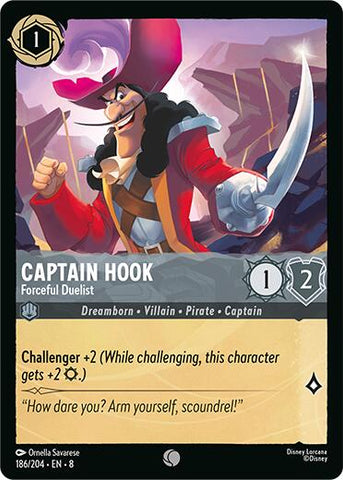 Captain Hook - Forceful Duelist (186/204) [Reign of Jafar] - Destination Retro