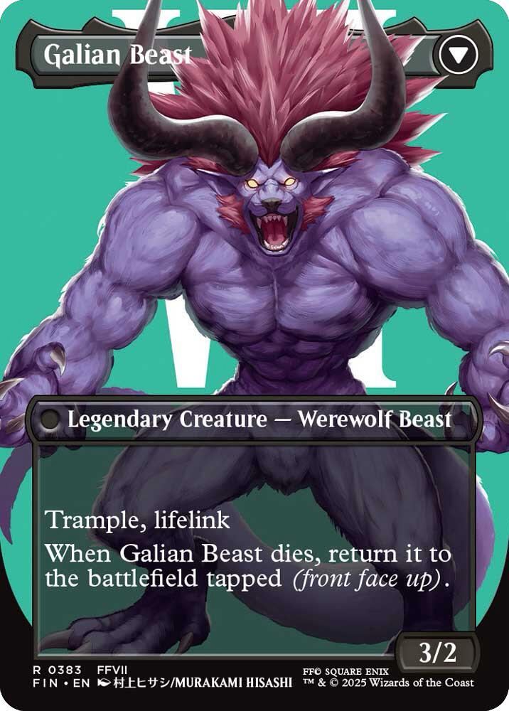 Vincent Valentine // Galian Beast (Borderless) [FINAL FANTASY] - Destination Retro