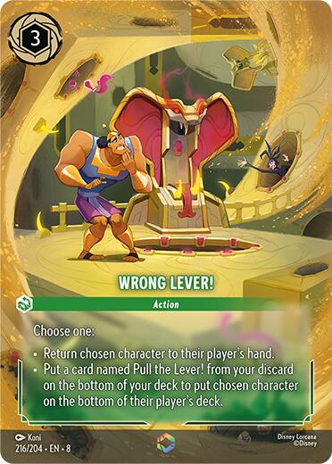 Wrong Lever! (Enchanted) (216/204) [Reign of Jafar] - Destination Retro