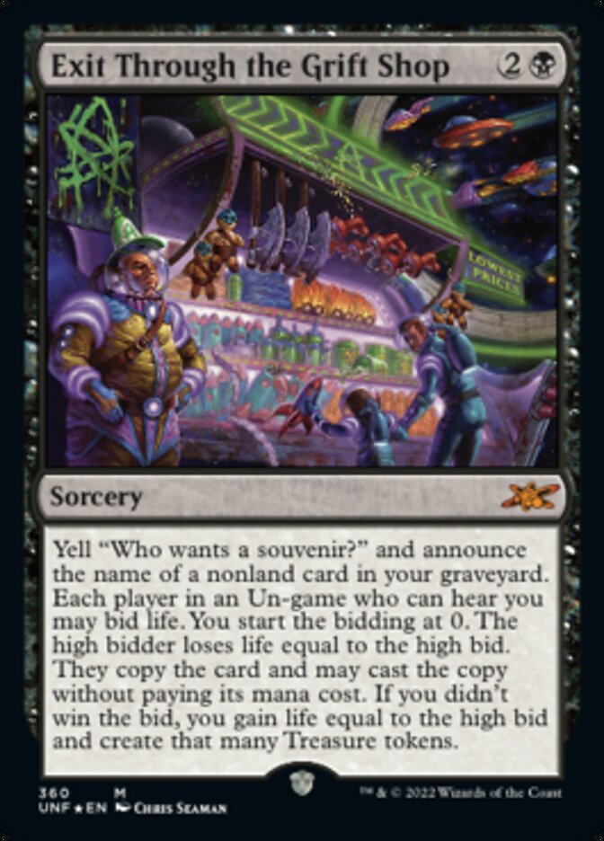 Exit Through the Grift Shop (Galaxy Foil) [Unfinity] - Destination Retro