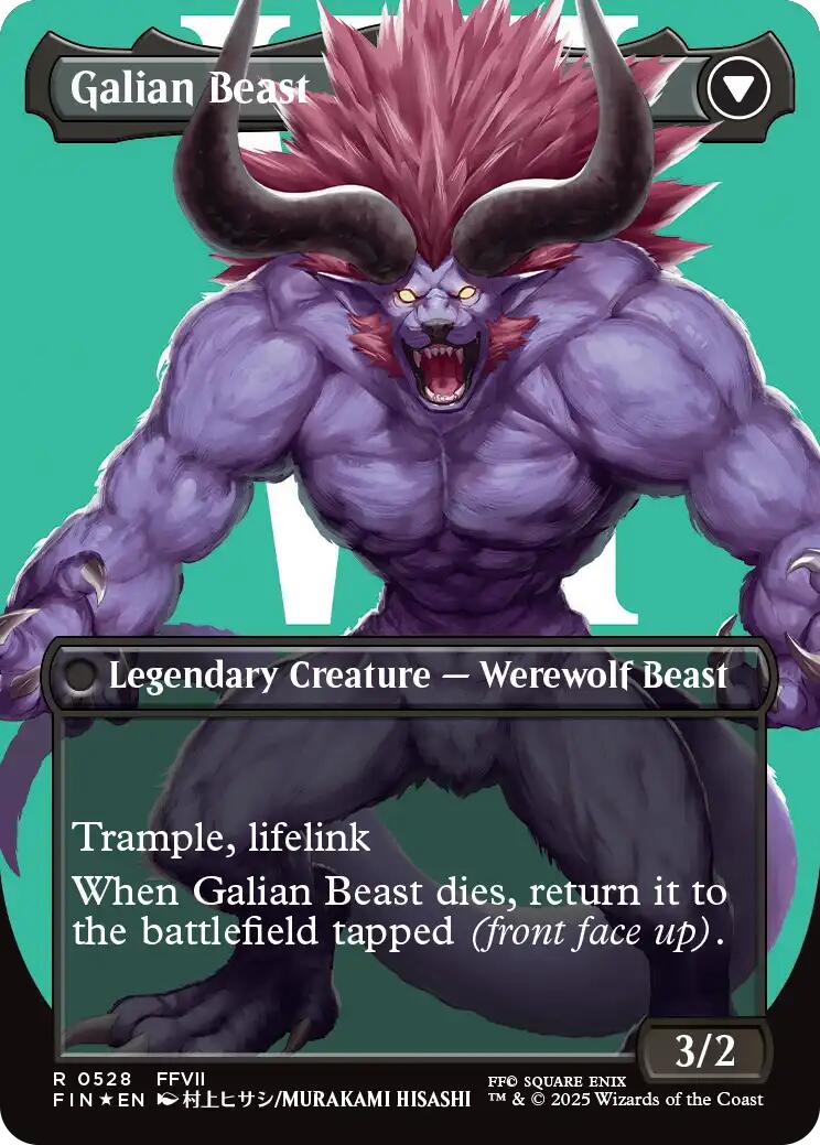 Vincent Valentine // Galian Beast (Borderless) (Surge Foil) [FINAL FANTASY] - Destination Retro
