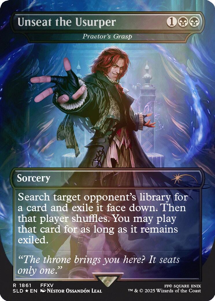 Unseat the Usurper - Praetor's Grasp (Rainbow Foil) [Secret Lair Drop Series] - Destination Retro