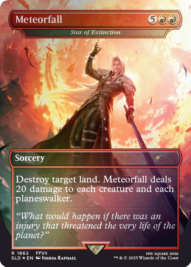 Meteorfall - Star of Extinction (Rainbow Foil) [Secret Lair Drop Series] - Destination Retro