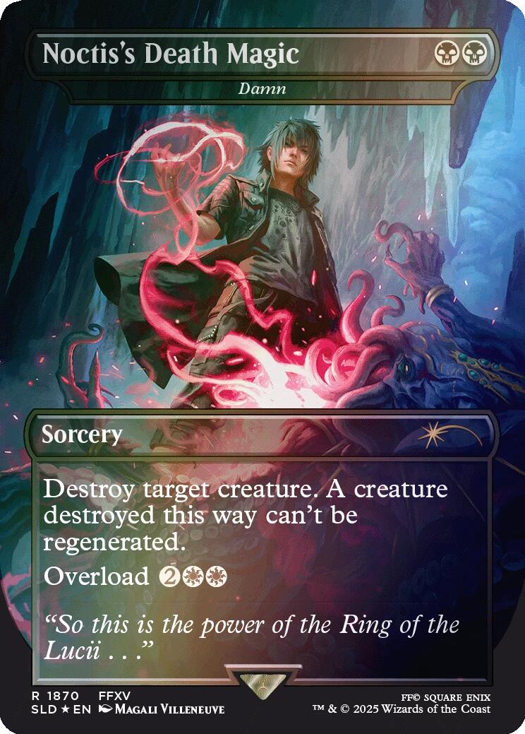 Noctis's Death Magic - Damn (Rainbow Foil) [Secret Lair Drop Series] - Destination Retro