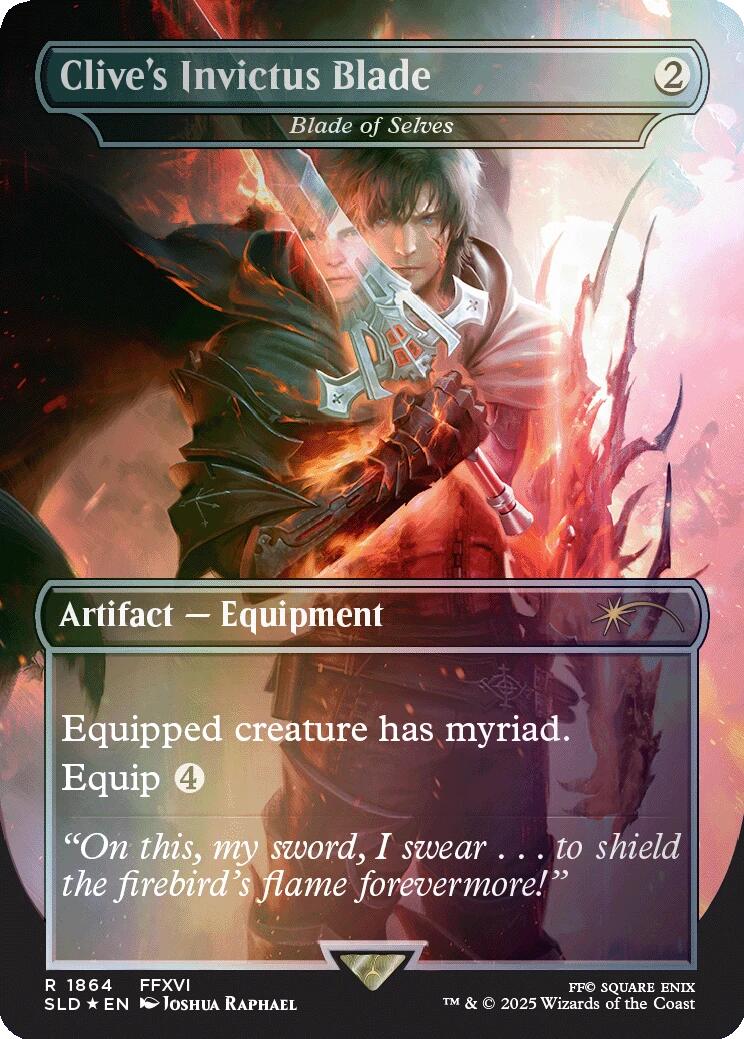 Clive's Invictus Blade - Blade of Selves (Rainbow Foil) [Secret Lair Drop Series] - Destination Retro