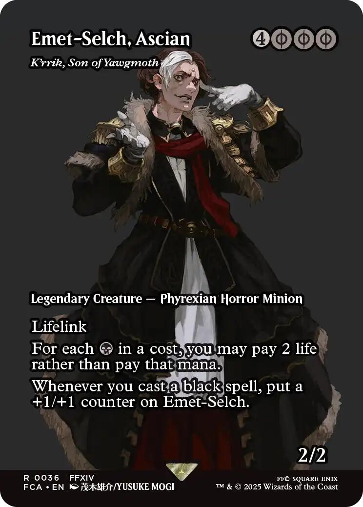 Emet-Selch, Ascian - K'rrik, Son of Yawgmoth (Showcase) [FINAL FANTASY : Through the Ages] - Destination Retro