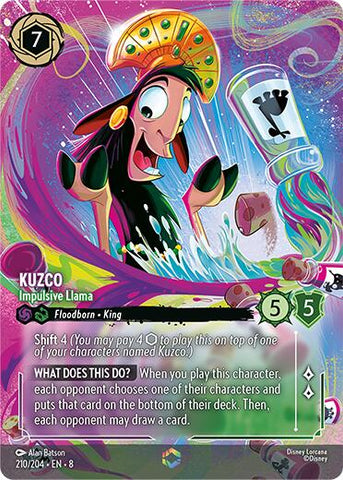 Kuzco - Impulsive Llama (Enchanted) (210/204) [Reign of Jafar] - Destination Retro