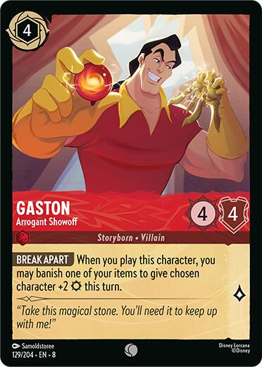 Gaston - Arrogant Showoff (129/204) [Reign of Jafar] - Destination Retro