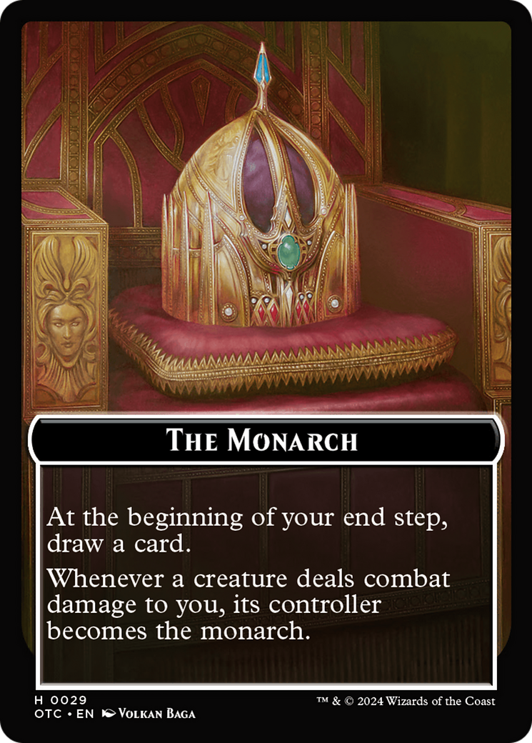 Rogue // The Monarch Double-Sided Token [Outlaws of Thunder Junction Commander Tokens] - Destination Retro