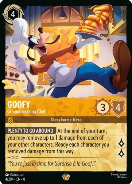 Goofy - Groundbreaking Chef (4/204) [Reign of Jafar] - Destination Retro