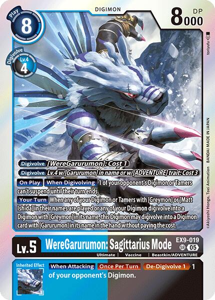 WereGarurumon: Sagittarius Mode [EX9-019] [Versus Monsters] - Destination Retro