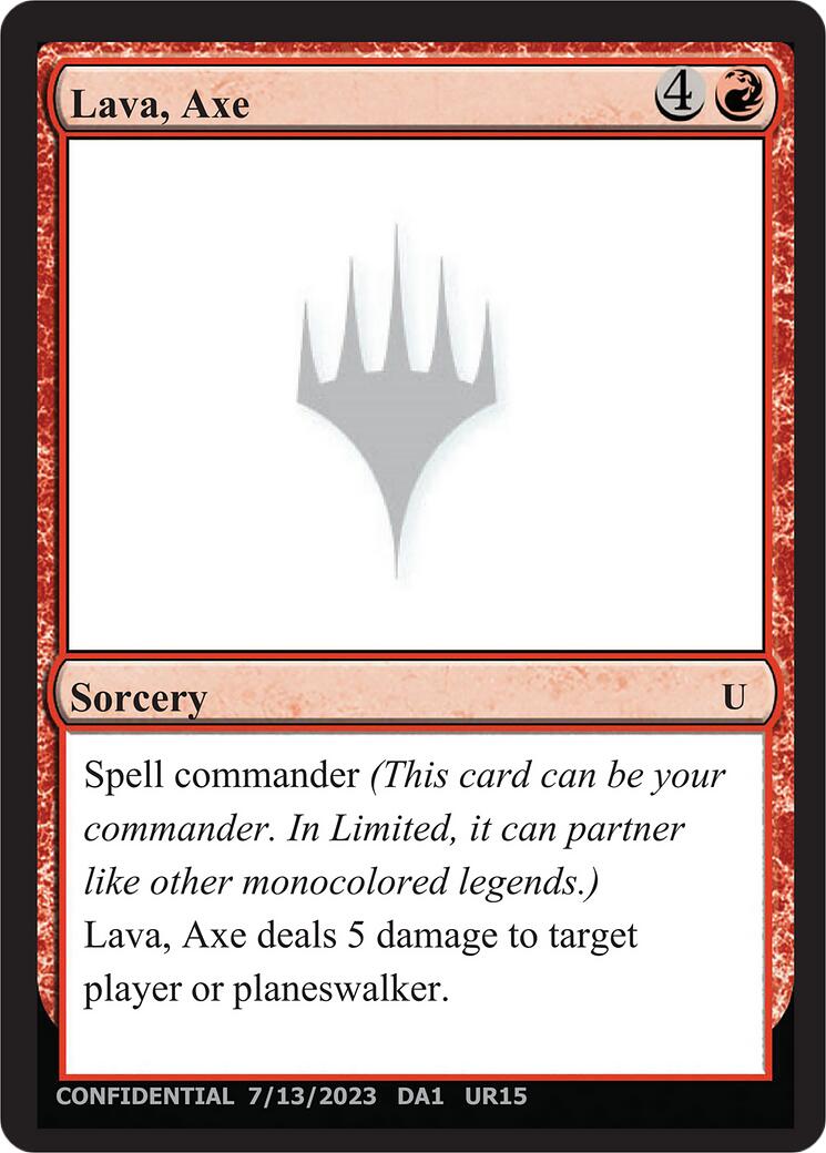 Lava, Axe [Mystery Booster] - Destination Retro