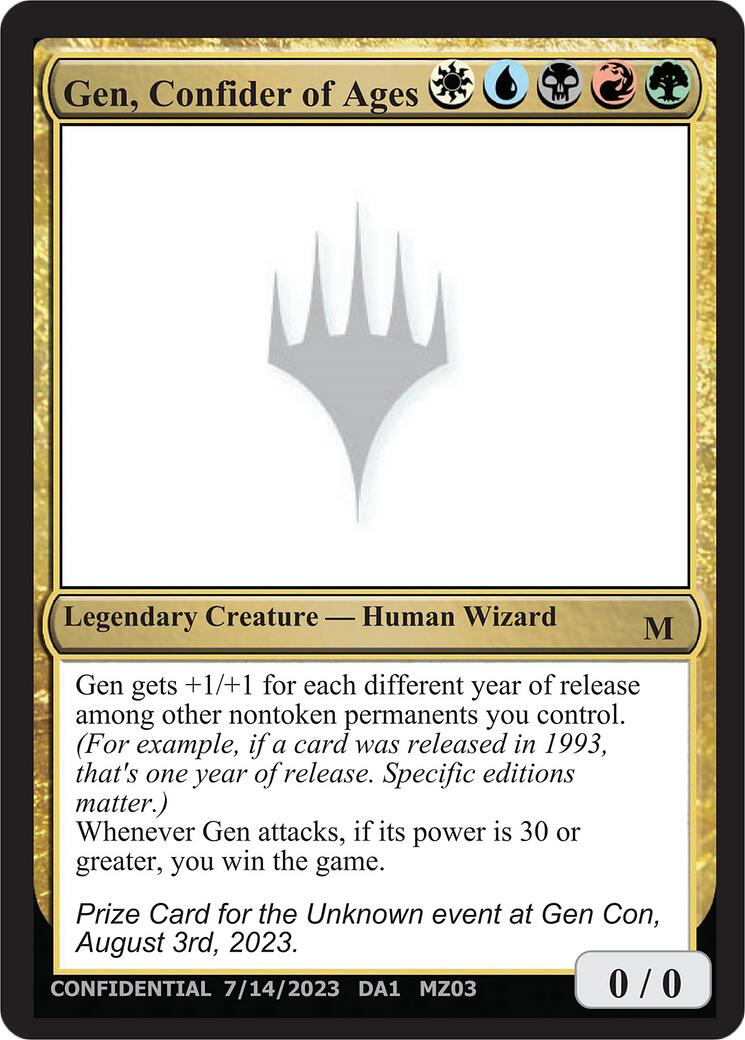 Gen, Confider of Ages [Mystery Booster] - Destination Retro