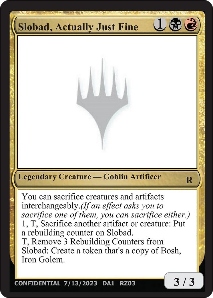 Slobad, Actually Just Fine [Mystery Booster] - Destination Retro