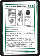 All-You-Can-Eat Buffet [Mystery Booster Playtest Cards] - Destination Retro