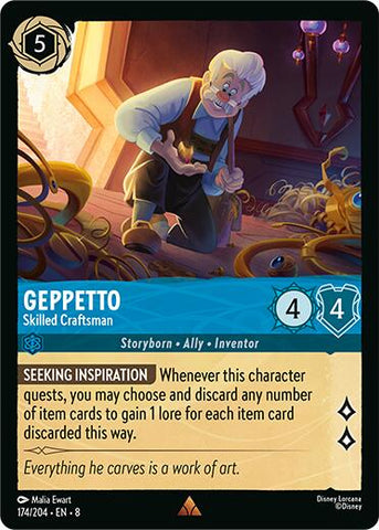 Geppetto – Skilled Craftsman (174/204) [Reign of Jafar] - Destination Retro