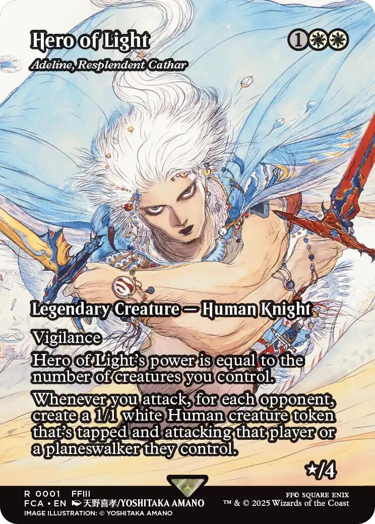 Hero of Light - Adeline, Resplendent Cathar (Showcase) [FINAL FANTASY : Through the Ages] - Destination Retro