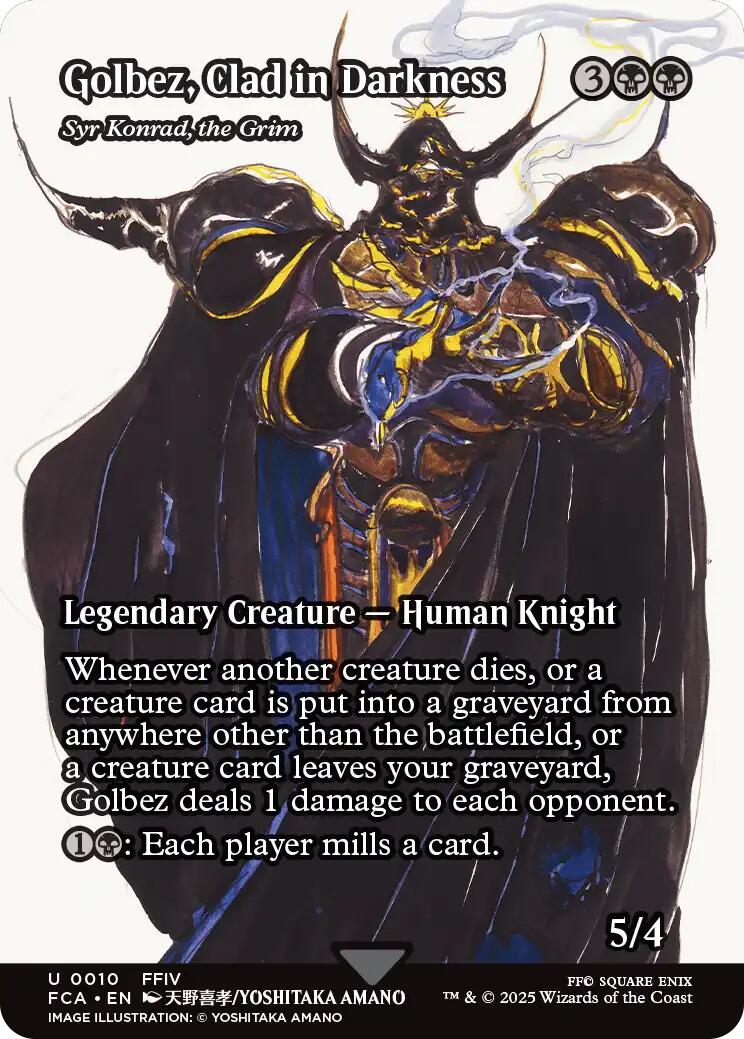 Golbez, Clad in Darkness - Syr Konrad, the Grim (Showcase) [FINAL FANTASY : Through the Ages] - Destination Retro